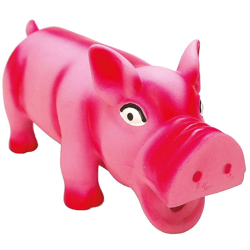 Tatrapet Toys Fun Свинка велика іграшка для собак 30 см - з пищалкою, латексна (8585027986275) 