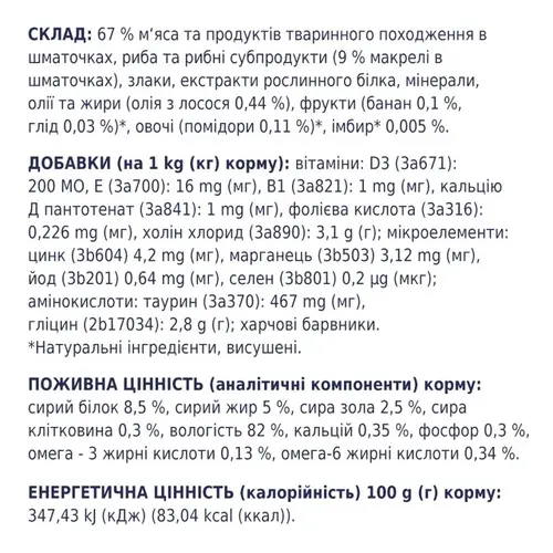 C4P PS ADL T-W Slices S & M ВОЛ. КОРМ Пр. собаки (з лососем та макреллю) 85 г