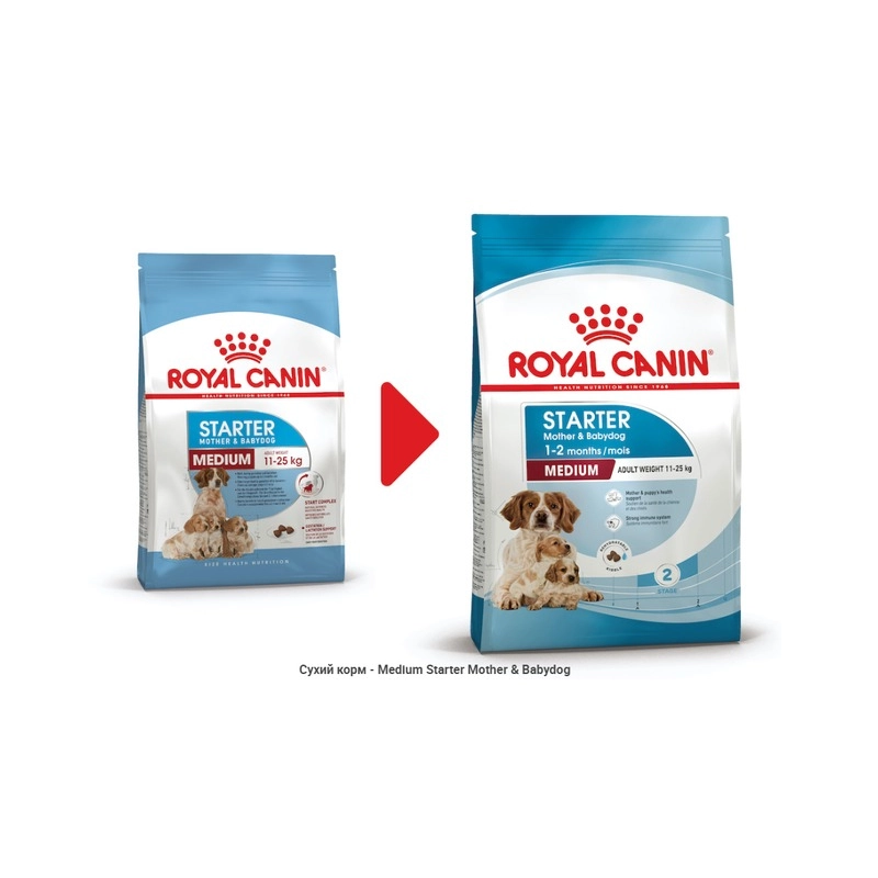 Royal Canin Medium Starter Mother & Babydog сухой корм для щенков 1 кг (3182550778718)  - фото 4