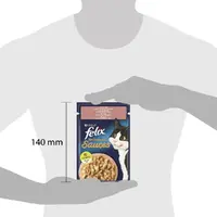 Felix Sensations Sauces влажный корм для кошек 85 г - с лососем и креветками гриль в соусе (7613039836026)  - фото 3