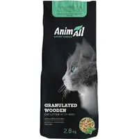 AnimAll наповнювач для котячого туалету 2.8 кг - деревний, з ароматом м'яти (4820224500423) 