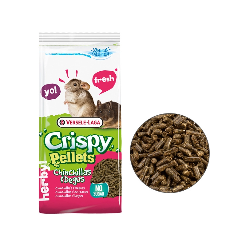 Versele-Laga Crispy Pellets Chinchillas&Degus корм для шиншил та дегу 1 кг (5410340615065) 