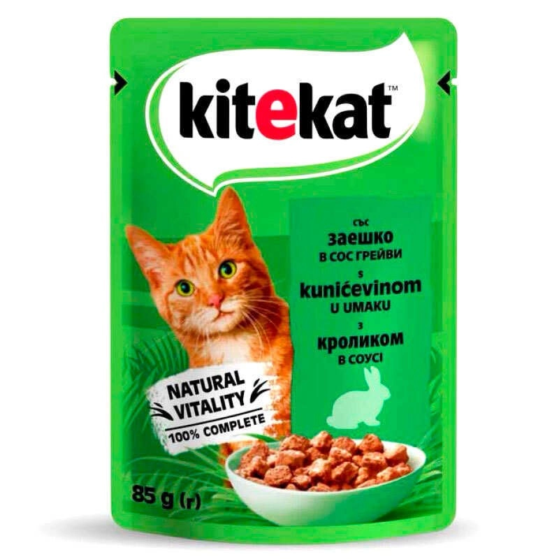 Kitekat ВОЛОГИЙ КОРМ Економ коти (з кроликом) 85 г 