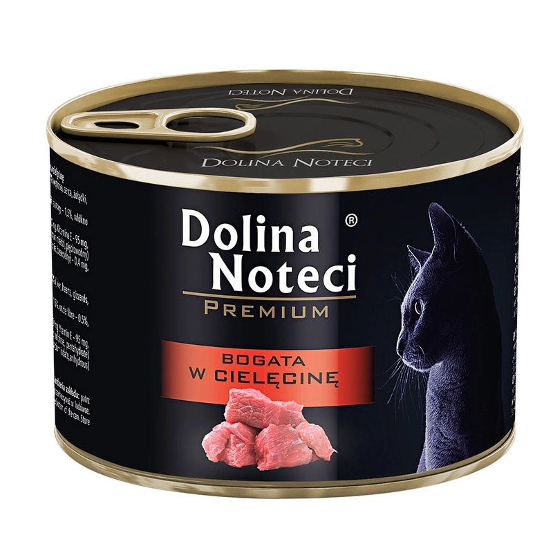 Dolina Noteci Premium ВОЛОГИЙ КОРМ Premium коти (з телятиною в соусі) 185 г 