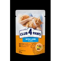 Club 4 Paws влажный корм для кошек 85 г - ягненок в соусе (4820269142558) 