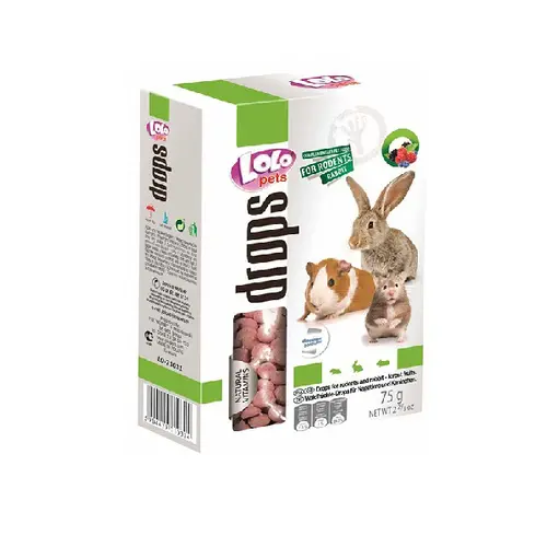 Ласощі для гризунів Lolopets Лісова ягода 75 г (5904479710314)