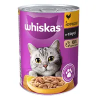 Whiskas ВОЛОГИЙ КОРМ Економ коти (з куркою) 400 г 