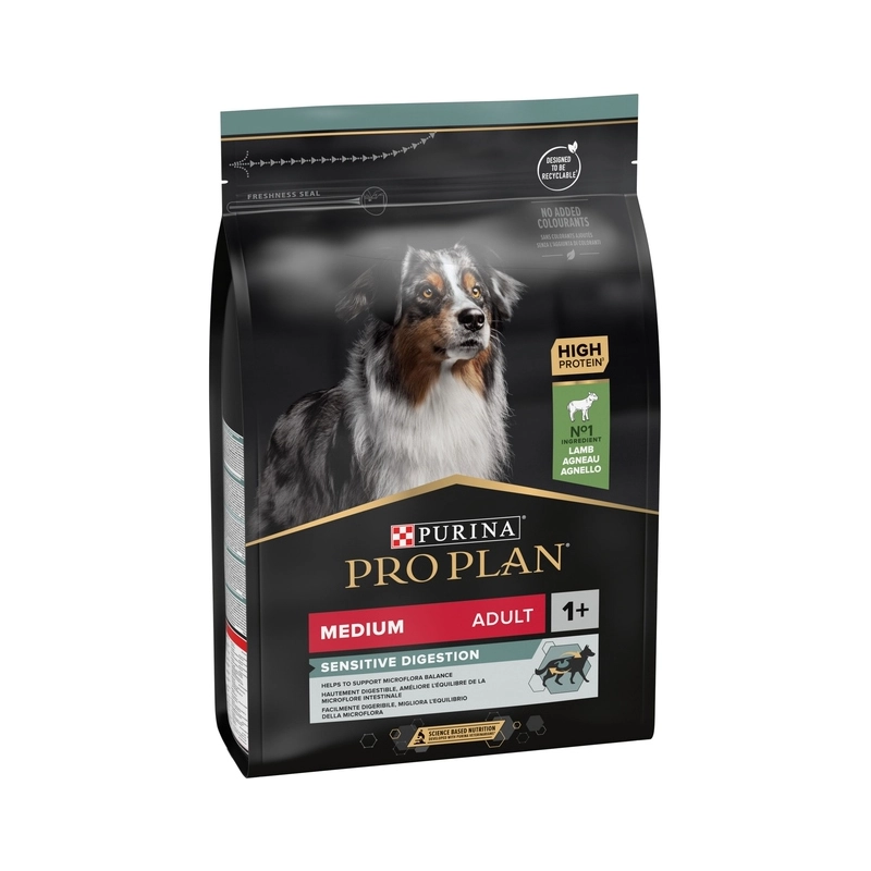 Purina Pro Plan Medium ADULT Sensitive Digestion Lamb СУХИЙ КОРМ Супер-преміум собаки (з ягням) 3 кг  - фото 1