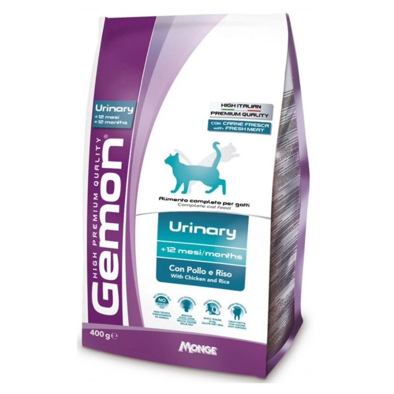 Gemon Cat Urinary сухий корм для котів при сечокам'яній хворобі 400 г - з куркою (8009470297059) 
