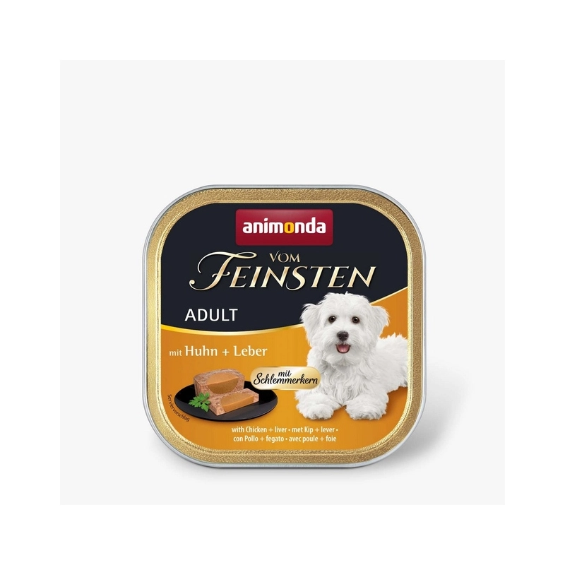Animonda Vom Feinsten Chiken & Liver ADULT ВОЛОГИЙ КОРМ Premium собаки (з куркою і печінкою) 150 г 