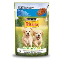 Purina Friskies Junior Chicken & Carrot ВОЛОГИЙ КОРМ Економ цуценята (шматочки в підливці з куркою та морквою) 85 г 
