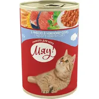 Мяу! ВОЛОГИЙ КОРМ Економ коти (з рибою) 415 г 