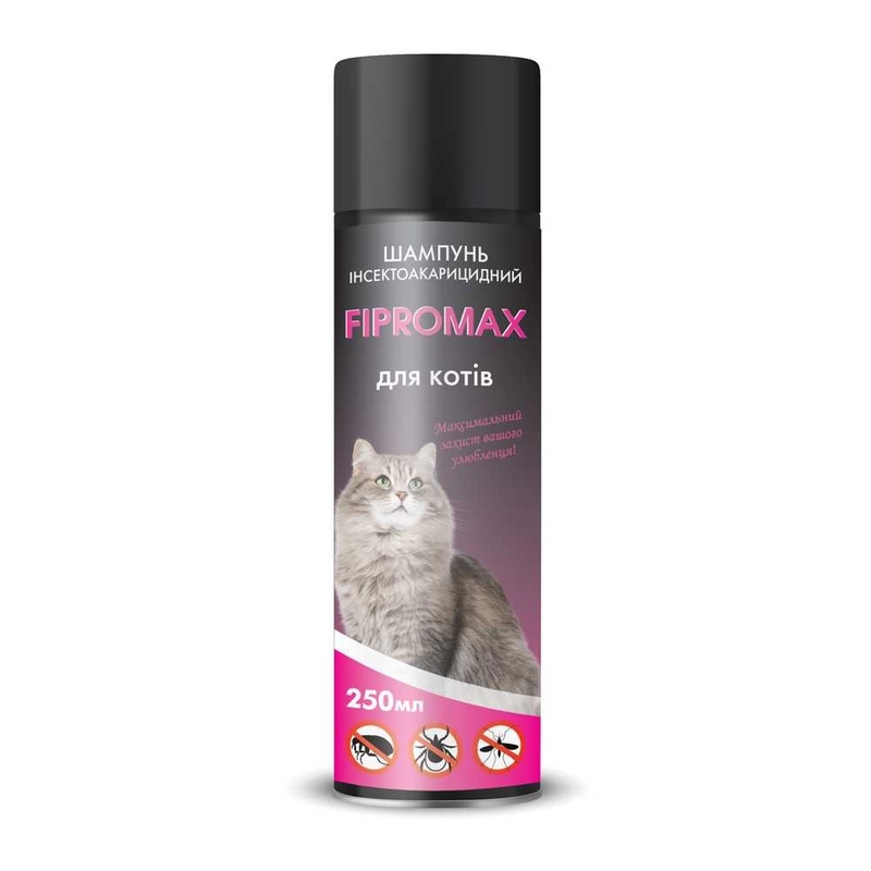 Fipromax шампунь від бліх для котів 250 мл - з пропоскуром (4820237150219) 