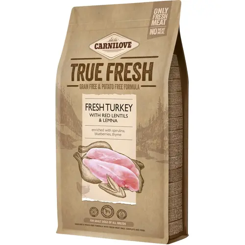 Carnilove ADULT Grain-Free Potato-FreeTRUE FRESH TURKEY СУХИЙ КОРМ Холістік собаки (з індичкою) 1.4 кг