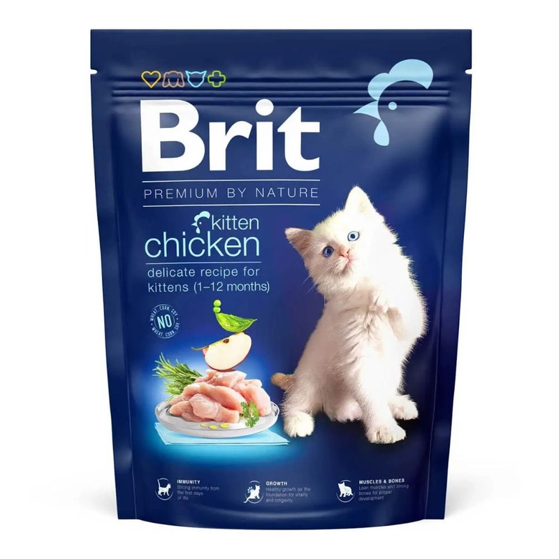 Brit Premium by Nature Kitten СУХИЙ КОРМ Premium кошенята (з куркою) 300 г 