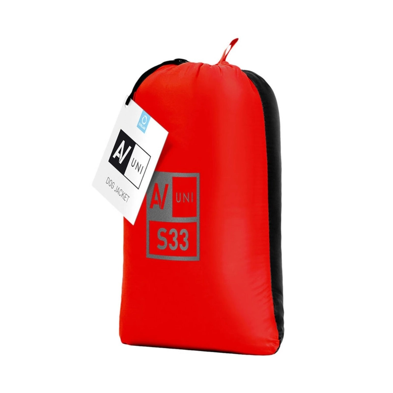 AiryVest Uni куртка двостороння для собак M 43 - червоно-чорна (4823089313290)  - фото 1