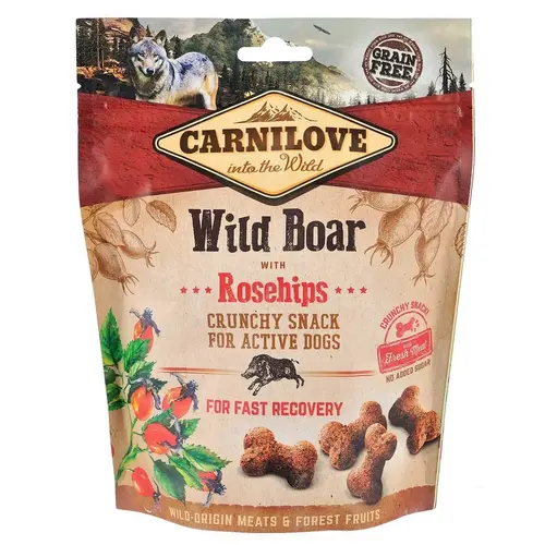 Carnilove GF Wild Boar&Rosehips Crunchy Snack ЛАСОЩІ Холістік собаки (з диким кабаном та шипшиною) 200 г