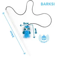 Barksi Вудочка Восьминіг іграшка для котів 34х8х5 см - плюшева, блакитна (2007033068692)  - фото 2