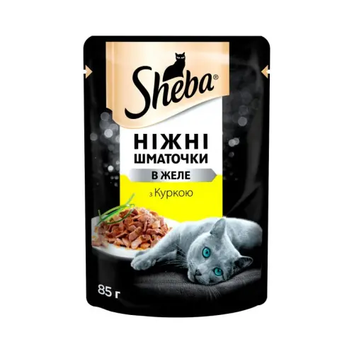 Sheba ВОЛОГИЙ КОРМ Premium коти (з куркою) 85 г