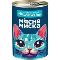 М'ясна Миска ШМАТОЧКИ В СОУСІ Економ коти (морська риба) 415 г 