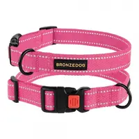 BronzeDog нашийник для собак S - брезентовий, рожевий (2007033024100) 