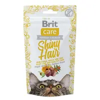 Brit Care Shiny Hair Functional Snack ЛАСОЩІ Супер-преміум коти (з лососем) 50 г 