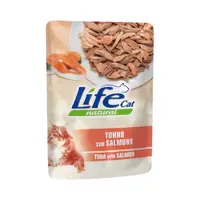 Lifecat Natural ВОЛОГИЙ КОРМ Супер-преміум коти (з тунцем та лососем) 70 г 