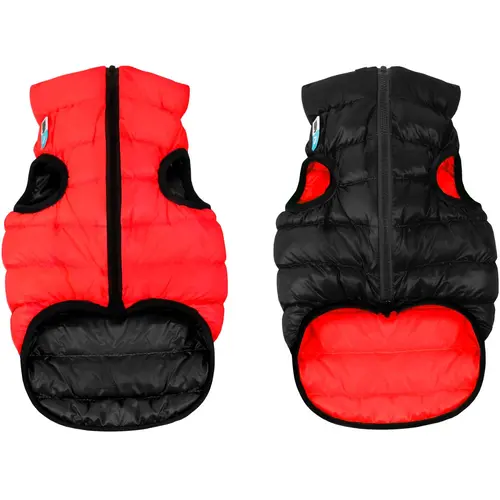 AiryVest куртка двостороння для собак M 45 - червоно-чорна (4823089302898)