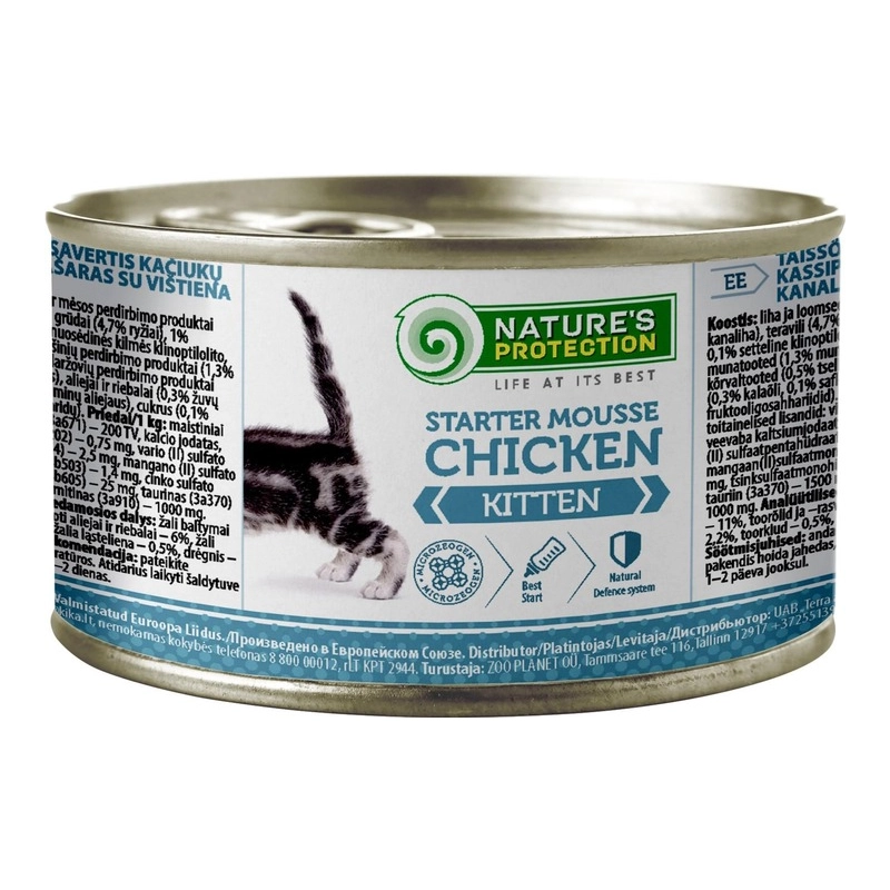 Nature's Protection Kitten Starter Mousse Chicken вологий корм для кошенят 200 г - з куркою (4771317455154) 
