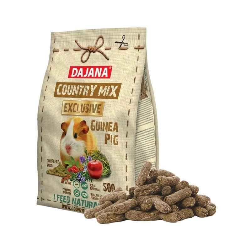 Dajana Country Mix Exclusive корм для морських свинок 500 г (8594000258216) 