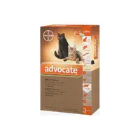 Bayer Advocate краплі для котів 1 піпетка - від паразитів, до 4 кг (4007221031963) 