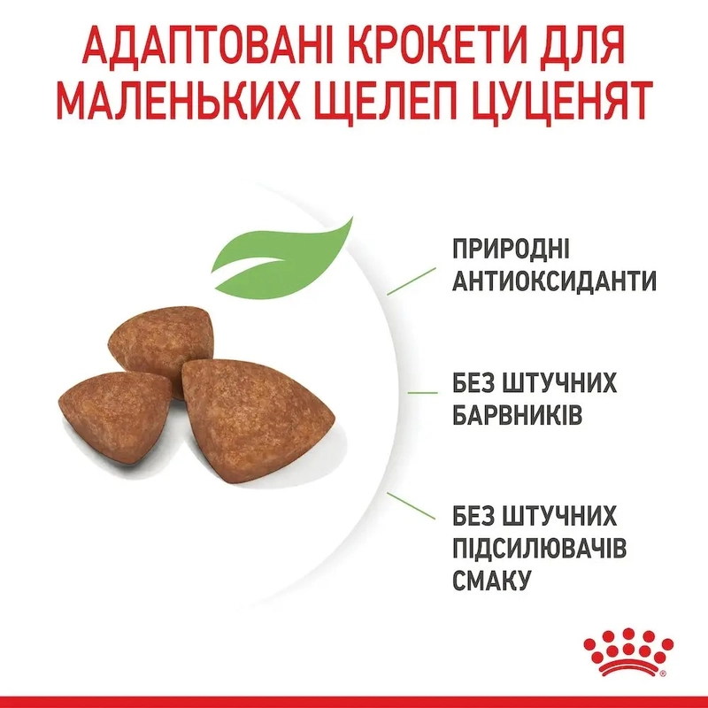 Royal Canin X-SMALL Puppy 2-10 Months With Poultry сухий корм для цуценят мініатюрних порід 0.5 кг - з домашньою птицею(3182550793568)  - фото 3