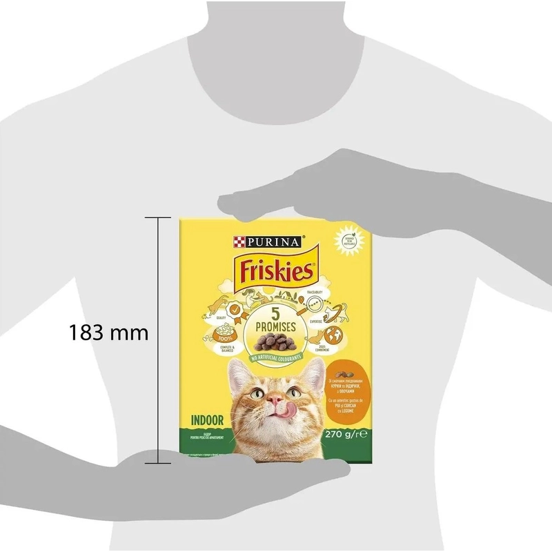 Friskies Indoor СУХИЙ КОРМ Економ коти (з індичкою) 270 г  - фото 1