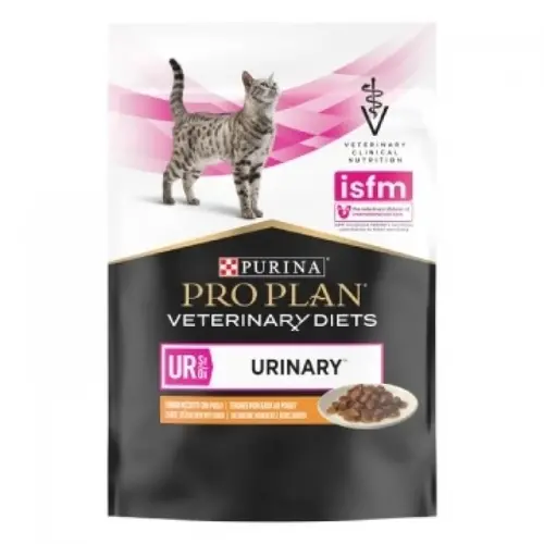 Purina Pro Plan Veterinary Diets UR Urinary ВОЛОГИЙ КОРМ Холістік коти (при захворюваннях сечовивідних шляхів) 85 г
