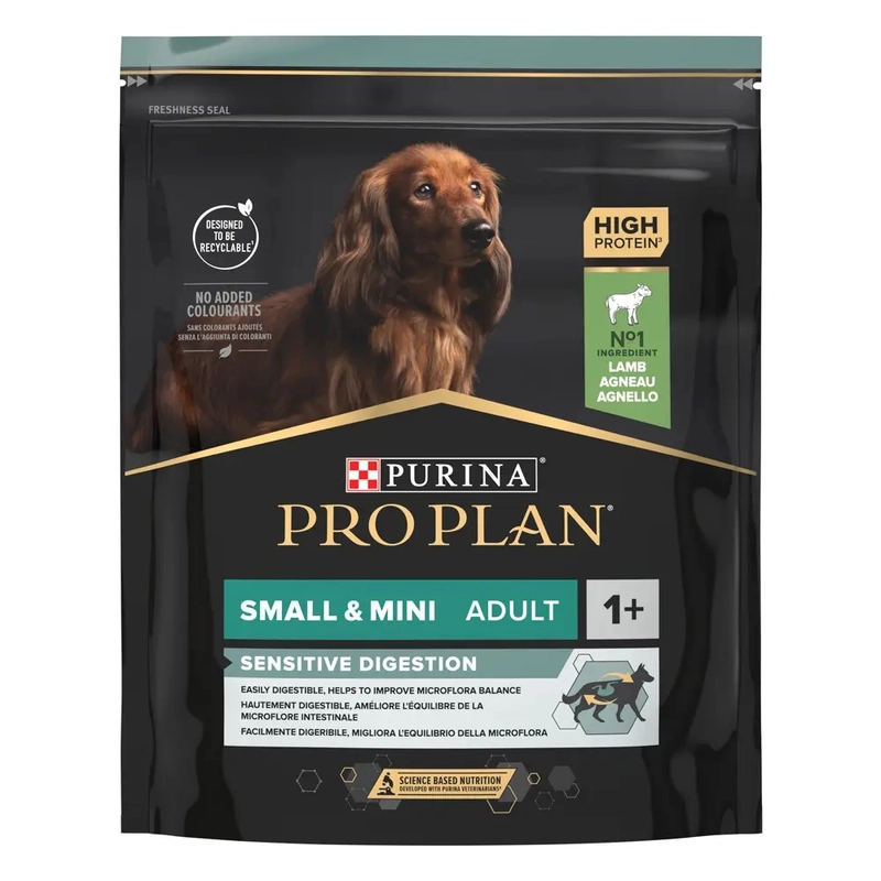 Purina Pro Plan Small & MINI ADULT Sensitive Digestion сухий корм для собак дрібних порід з чутливим травленням 700 г - з ягням (7613036611299) 
