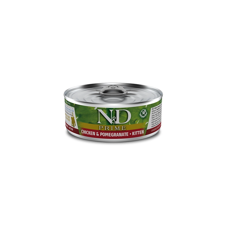 Farmina N&D Prime Chicken&Pomegranate Kitten ВОЛОГИЙ КОРМ Холістік кошенята (з куркою та гранатом) 70 г 