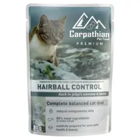 Carpathian Pet Food Hairball Control ВОЛОГИЙ КОРМ Premium коти (виведення шерсті з качкою в желе) 80г 