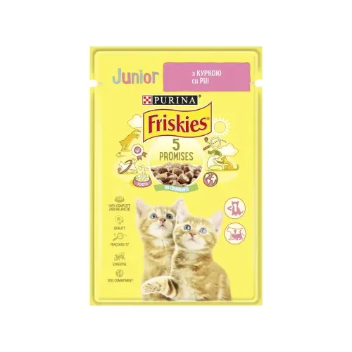 Friskies Junior ВОЛОГИЙ КОРМ Економ кошенята (з куркою) 85 г