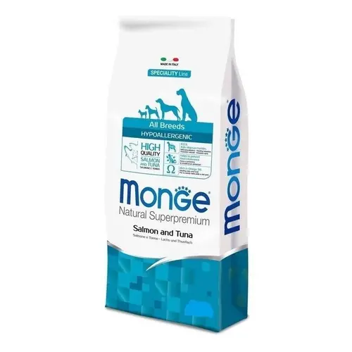 Monge ALL BREEDS Hypoallergenic Salmon & Rice СУХИЙ КОРМ Premium собаки (з рибою) 15 кг