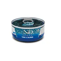 Farmina N&D Ocean Tuna&Salmon ВОЛОГИЙ КОРМ Холістік коти (з тунцем та лососем) 70 г 