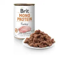Brit Care MONOPROTEIN Turkey ADULT ВОЛОГИЙ КОРМ Супер-преміум собаки (з індичкою) 400 г  - фото 1