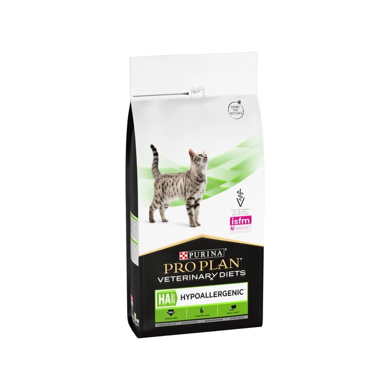 Purina Pro Plan Veterinary Diets HA Hypoallergenic сухий корм для котів при харчовій алергії 1.3 кг - з куркою (7613035154506) 