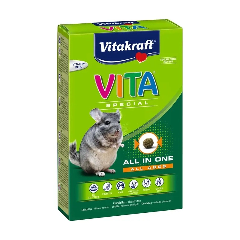 Vitakraft Vita Special корм для шиншил 600 г (4008239258472) 