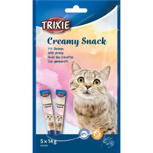 Trixie Creamy Snacks ЛАСОЩІ Економ коти (з креветками) 14 г