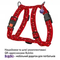 Barksi Urban Вишиванка Н-подібна шлея для собак S - нейлонова, червона (2007033059034)  - фото 1