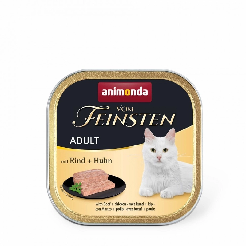 Animonda Vom Feinsten Adult влажный корм для кошек 100 г - с курицей и говядиной (4017721832083) 