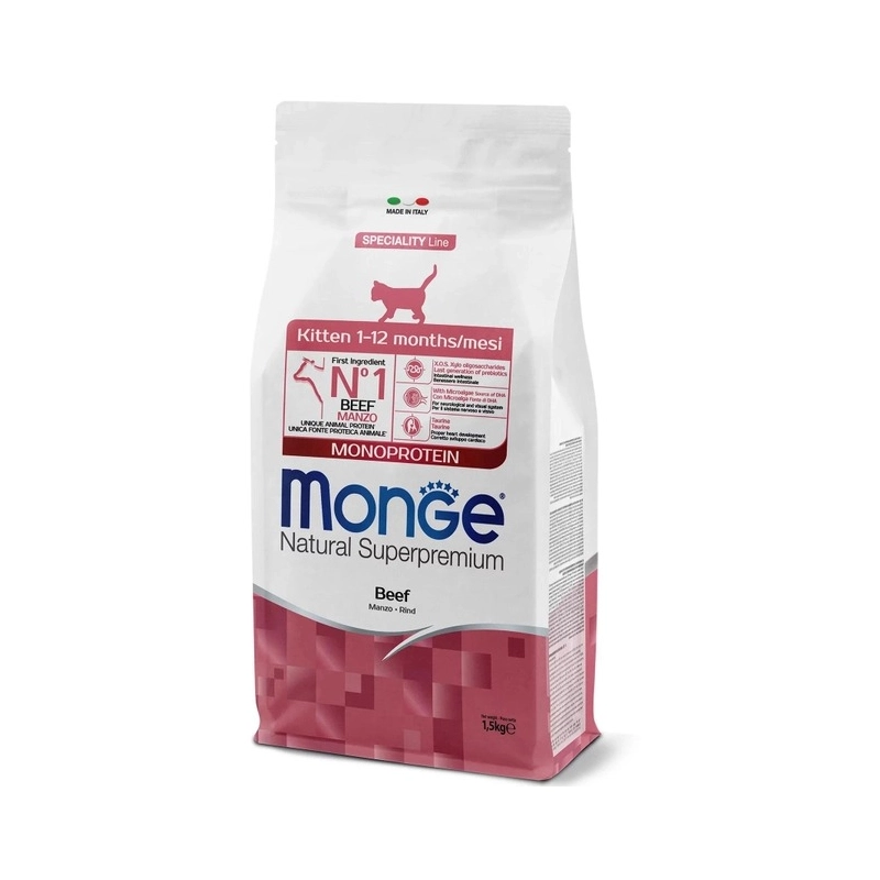 Monge Kitten сухой корм для котят 400 г - с говядиной (8009470011969) 