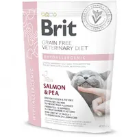 Brit GF VetDiet Hypoallergenic СУХИЙ КОРМ Холістік коти (при харчовій алергії) 400 г 