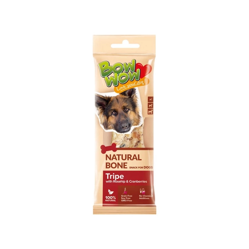 Bow wow Natural Bone ЛАСОЩІ Premium собаки (з рубцем) 24 г 