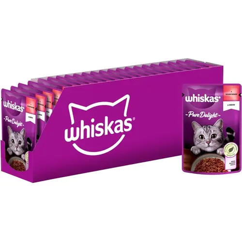 Whiskas ВОЛОГИЙ КОРМ Економ коти (з яловичиною) 85 г